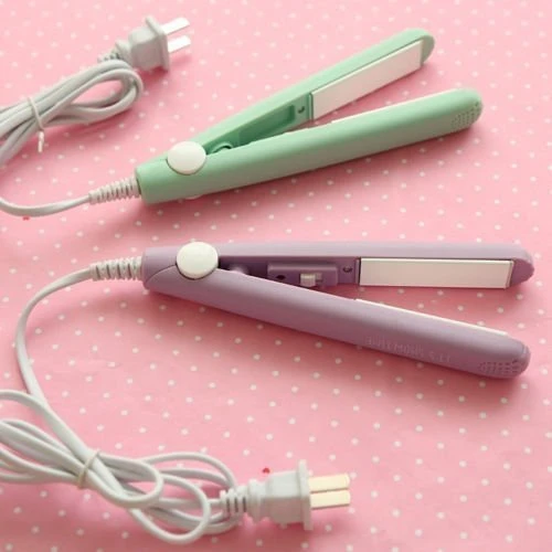 Design Studio Mini Portable Electronic Hair Straightener And Curler With Ceramic Plate (45 Watt),Multicolor view 2