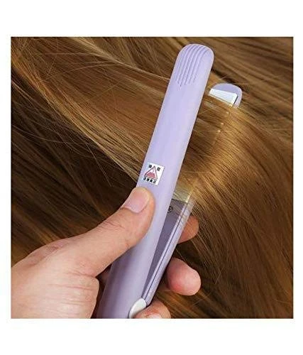 Design Studio Mini Portable Electronic Hair Straightener And Curler With Ceramic Plate (45 Watt),Multicolor view 4