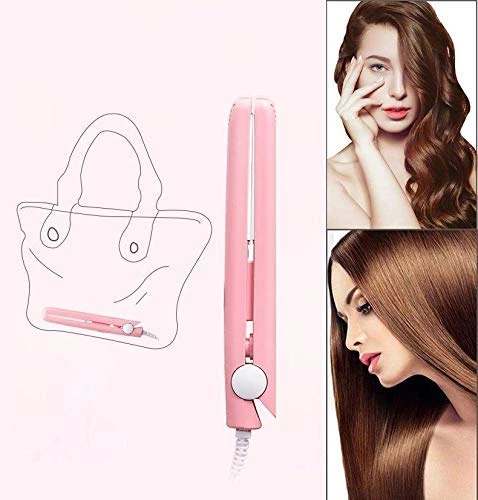 Design Studio Mini Portable Electronic Hair Straightener And Curler With Ceramic Plate (45 Watt),Multicolor view 7