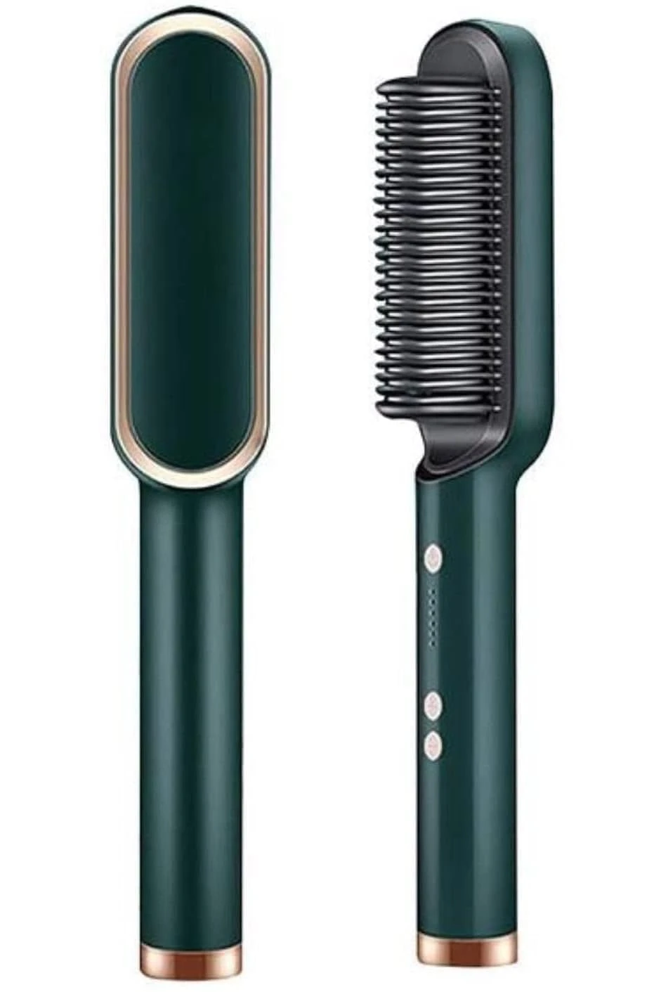 Design Studio 2in1 Ceramic Hair Straightening Brush, Hair Straightener for Woman, Electric Hair Brush Straightener Comb for Smooth, Silky Hair - Straightener Brush with 30s Heating, 5 Heat Settings view 1