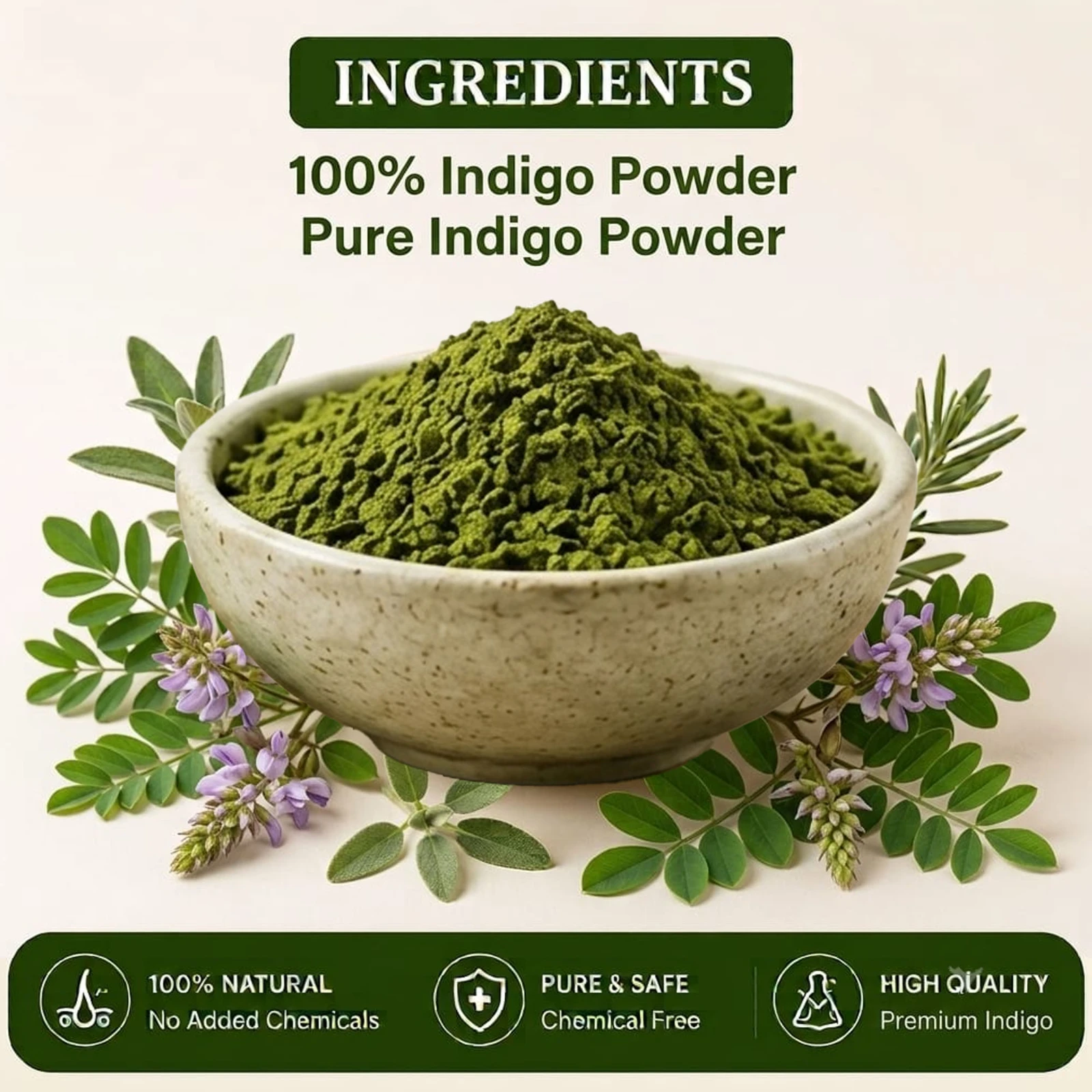 Multani Mitti And Indigo Powder Combo Pack of 2 view 2