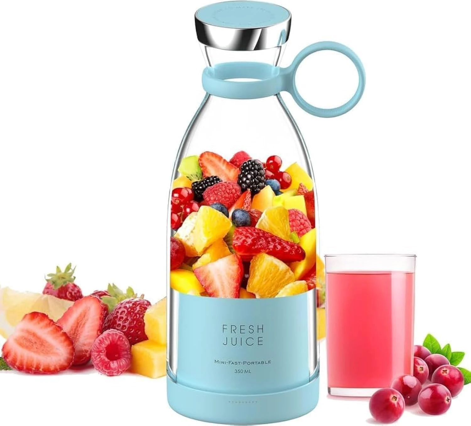 Portable USB Rechargeable Mini Blender, Electric Juice Blender Bottle, Personal Size Blender for Juices, Shakes and Smoothies view 1