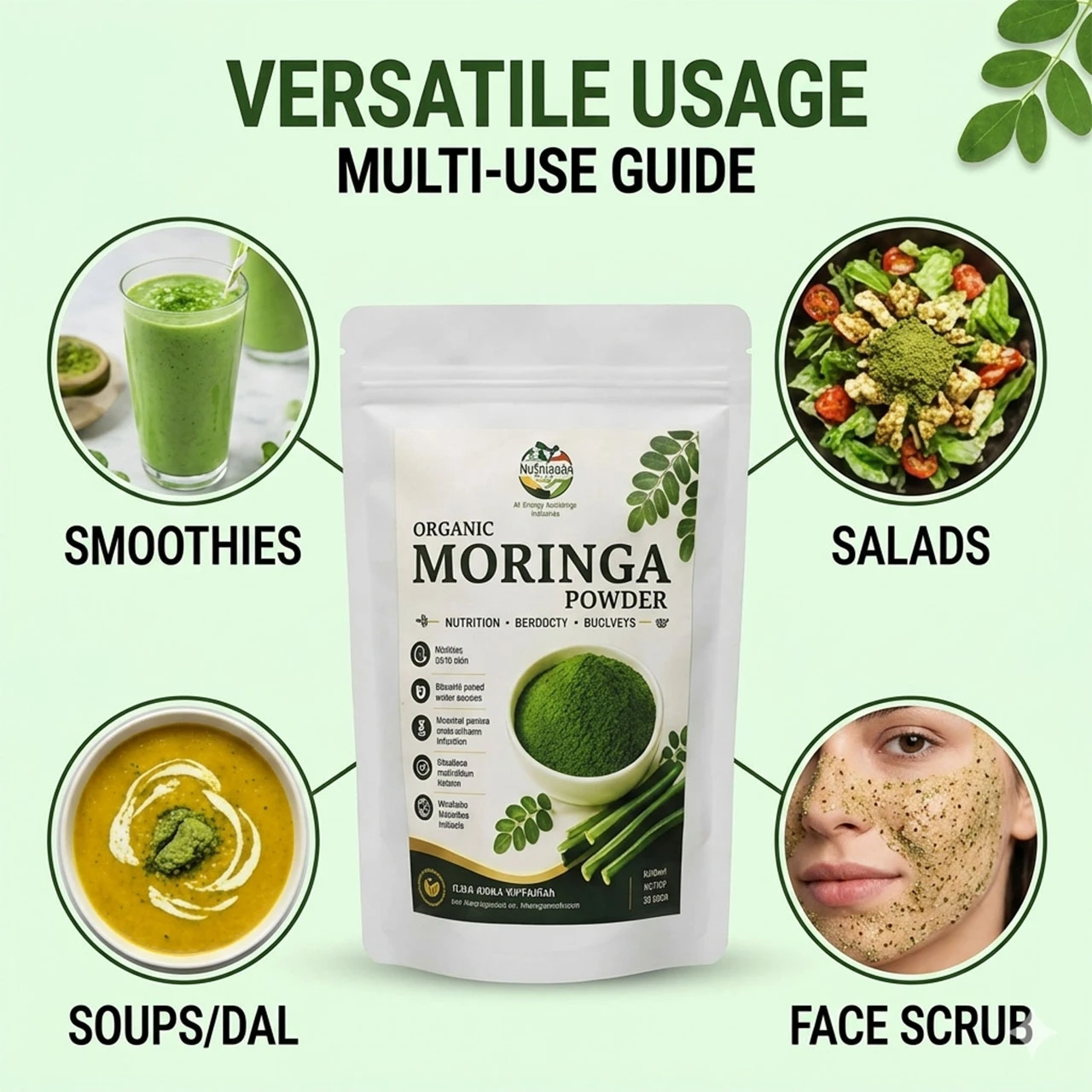 Krishak Organic Moringa Leaf Powder Pack of 2 view 4