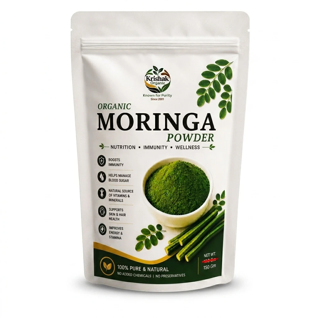 Krishak Organic Moringa Leaf Powder view 4