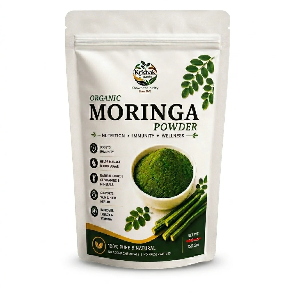 Krishak Organic Moringa Leaf Powder view 5