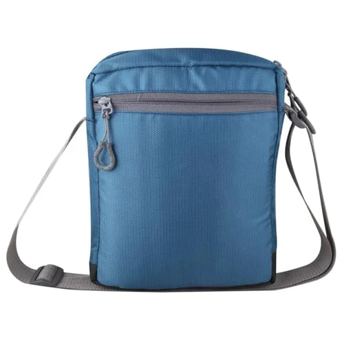 Stylish Padded Mini Sling Bag (10 Inch) for Men and Women, Small Passport Travel Bag and Small Sling Bag With Water Bottle Pocket (25 x 16 x 7.5cm, Blue) view 4