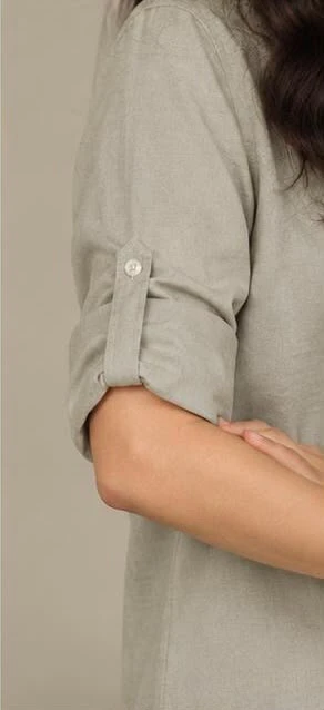 Women's Mint Green 100% Cotton Oxford Shirts view 5