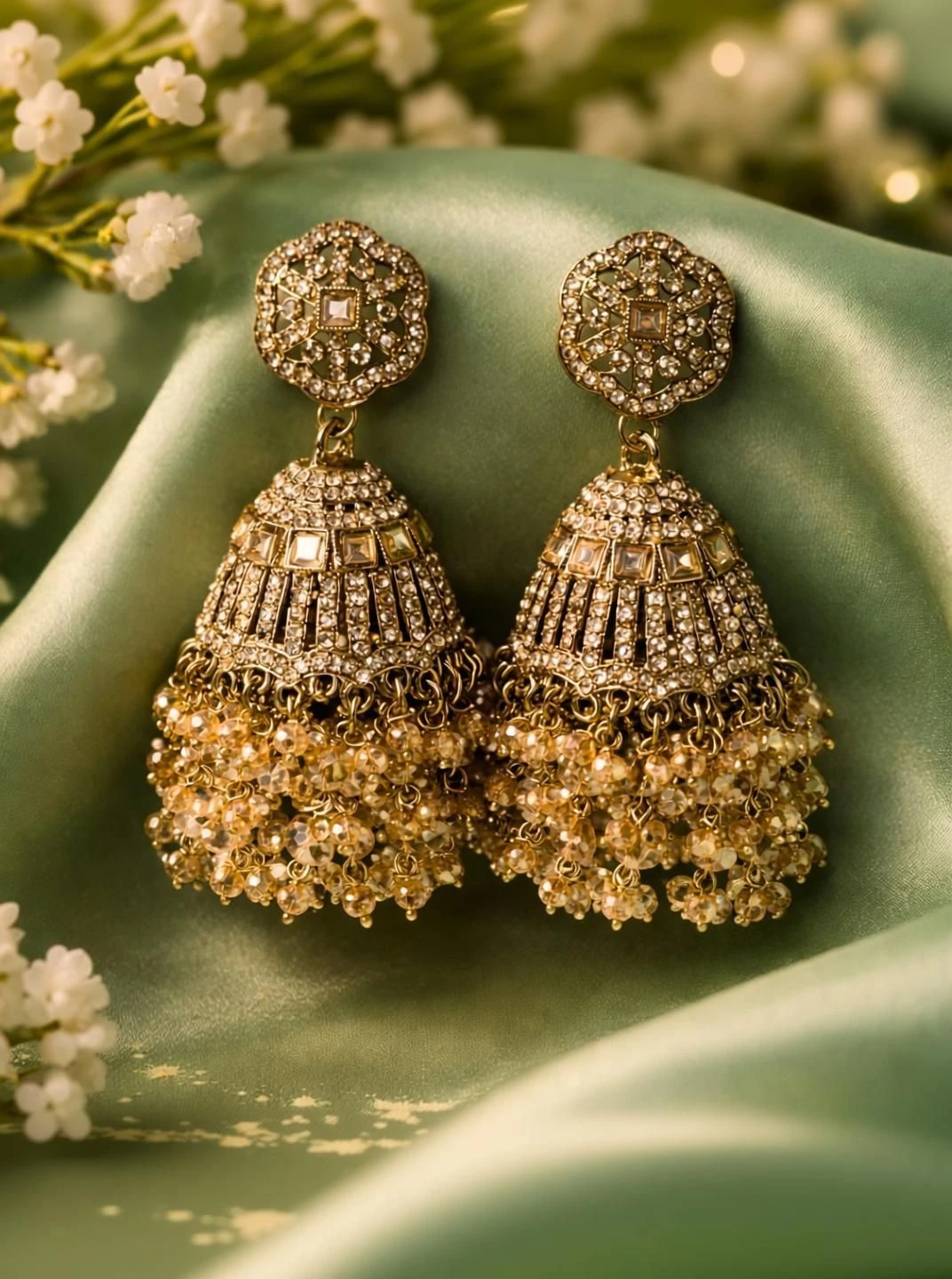 Tahaniya Kanaka Mayuri Jhumka Jhumki Earring view 1