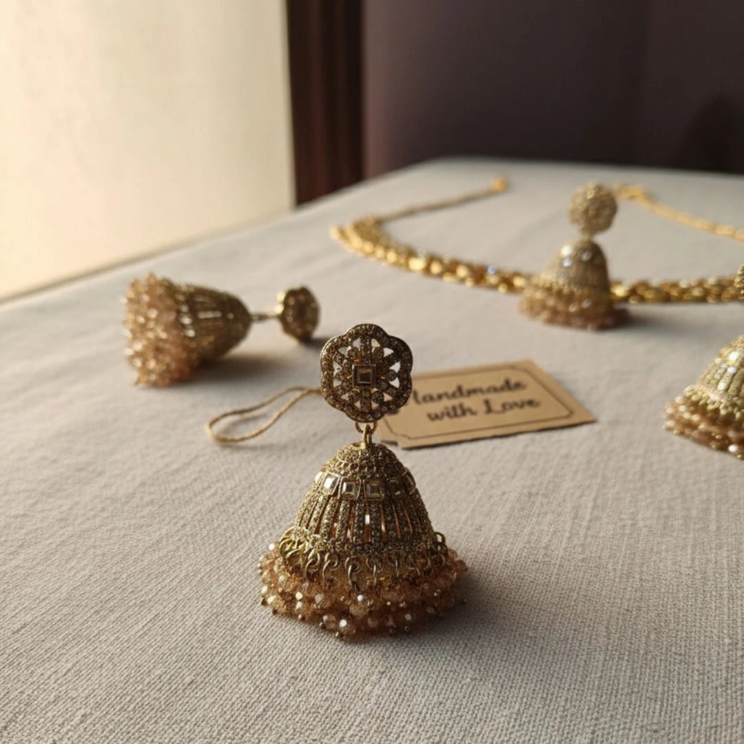 Tahaniya Kanaka Mayuri Jhumka Jhumki Earring view 4
