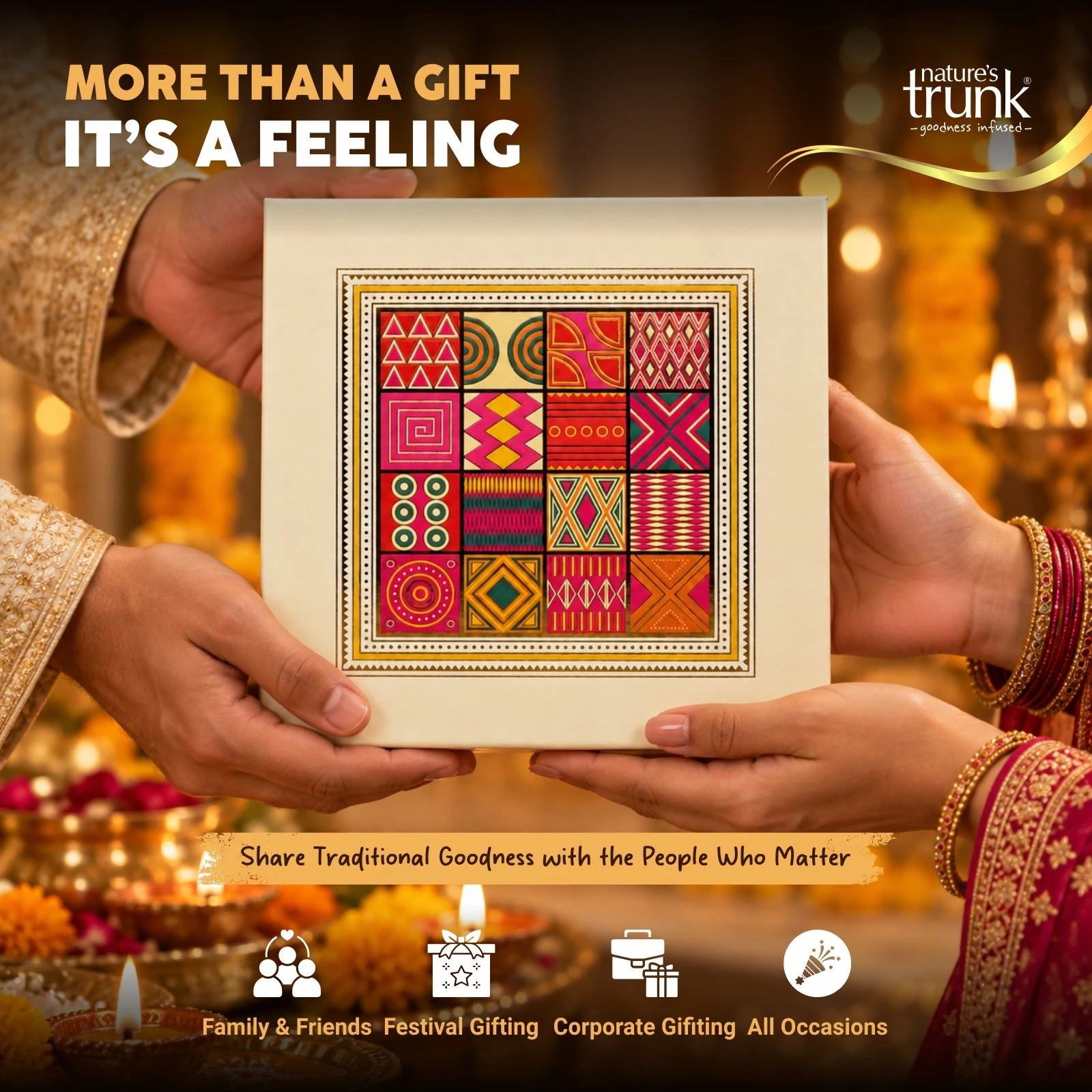 Nature's Trunk Gift Hamper - 4 Glass Jars - 900 g view 1