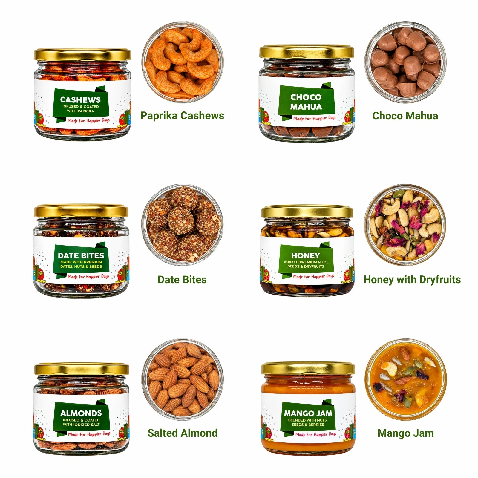 Nature's Trunk Gift Hamper - 6 Glass Jars - 1425 g view 3