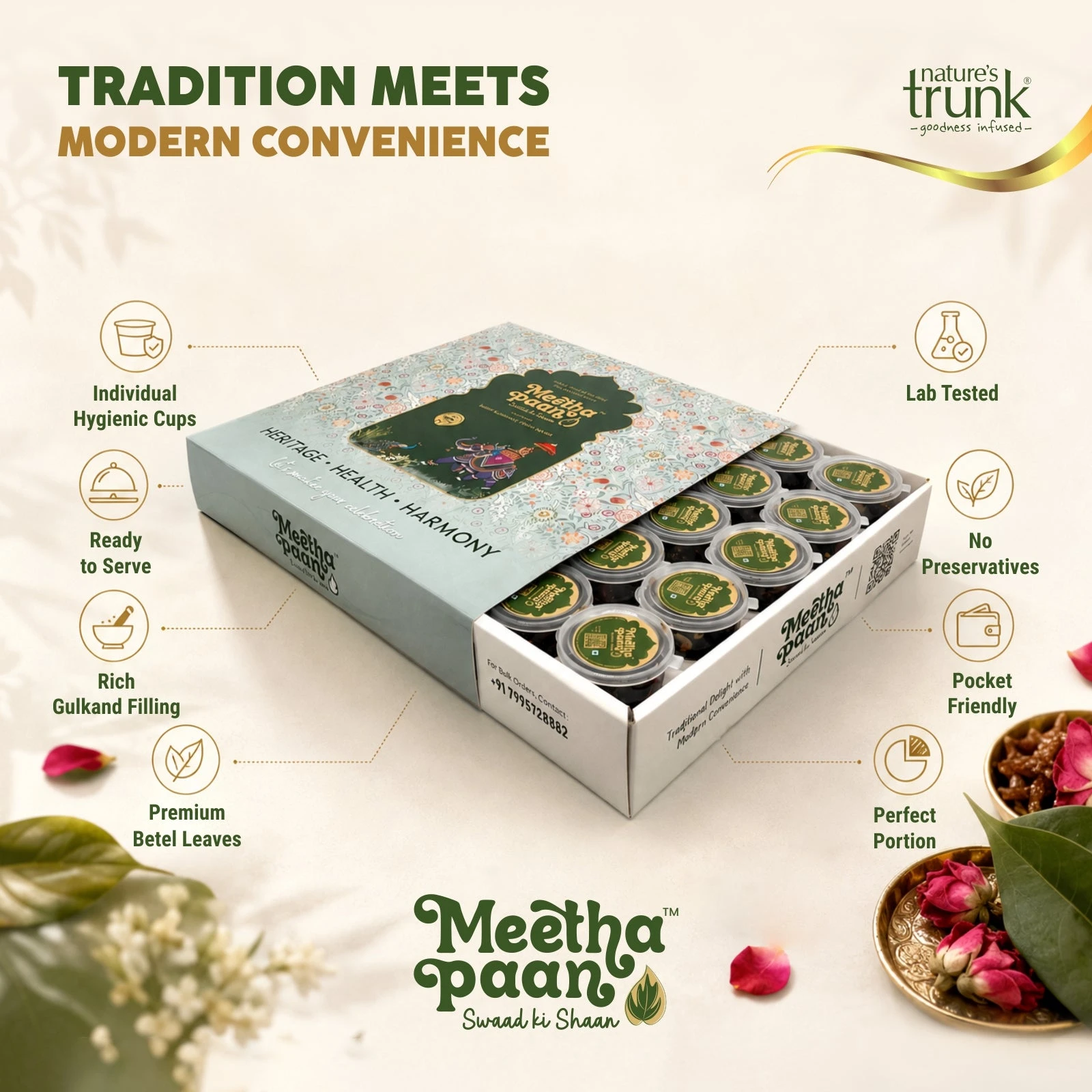 Nature's Trunk Meetha Paan Party Pack - 15 g x 50 Pieces view 4