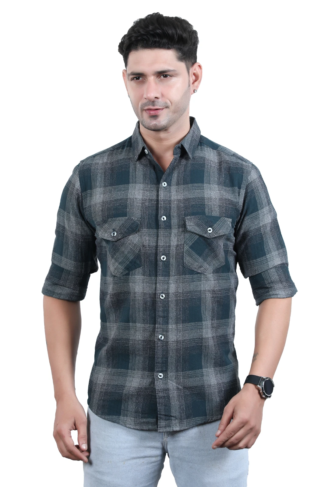 One Drop Men's Checked Casual Shirt view 1
