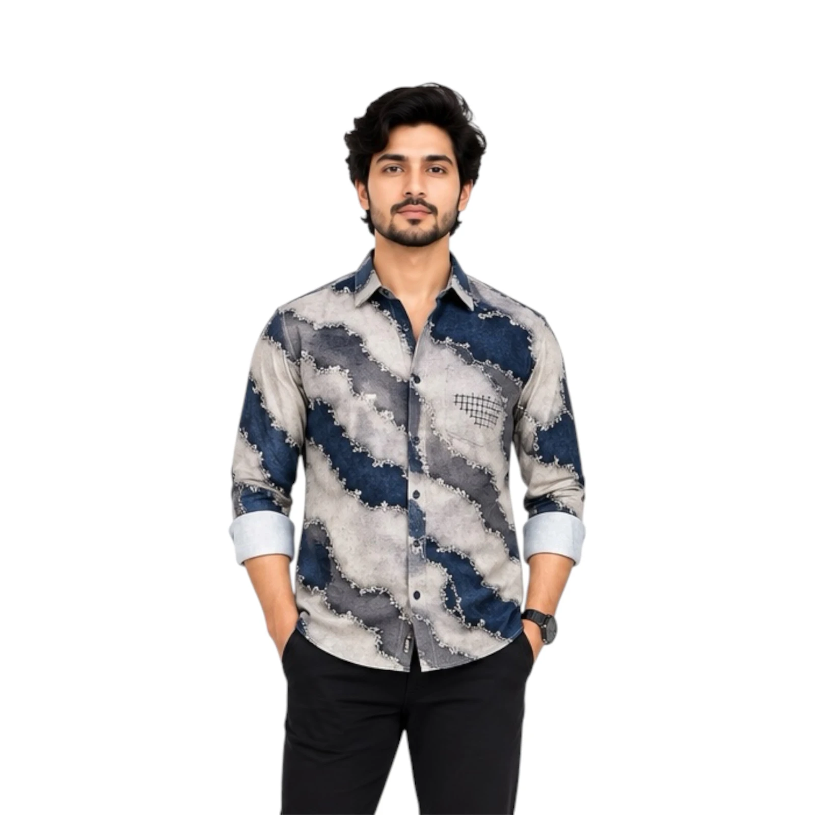 One Drop Men's Printed Casual Shirt view 1