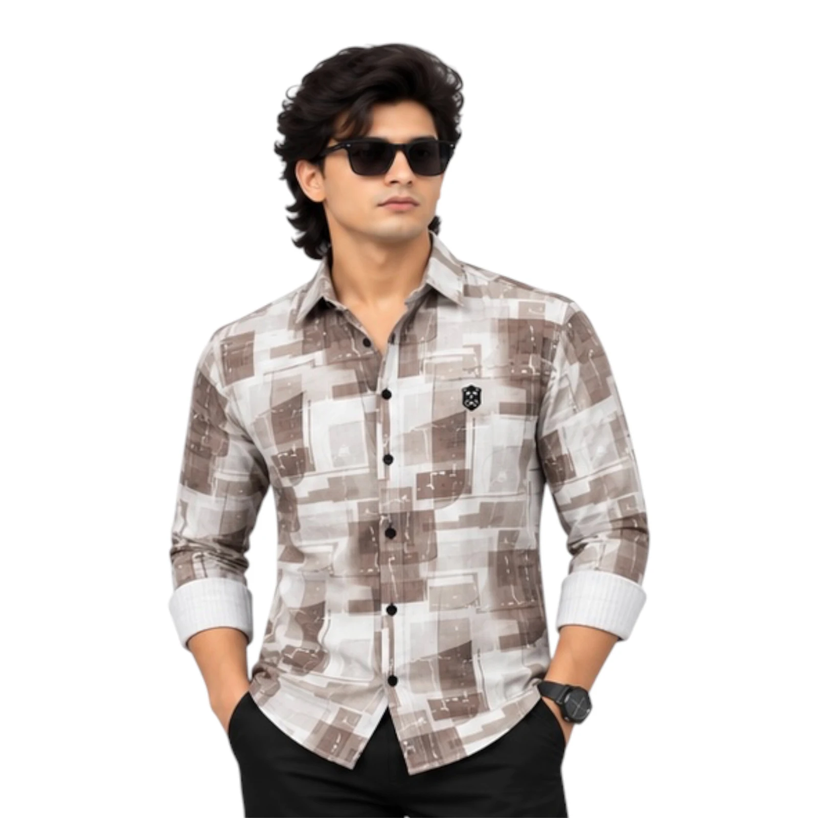 One Drop Men's Printed Casual Shirt view 1