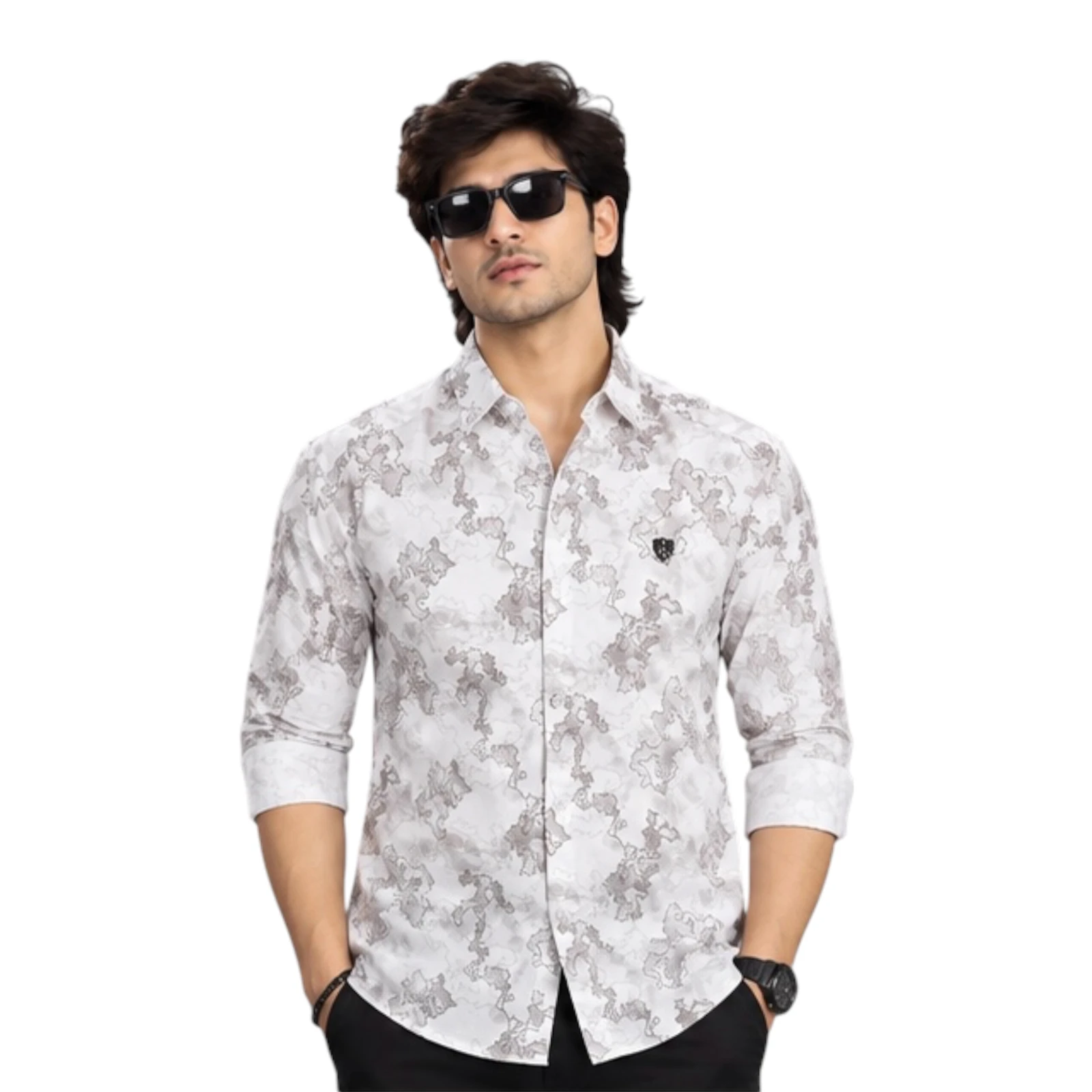 One Drop Men's Printed Casual Shirt view 1