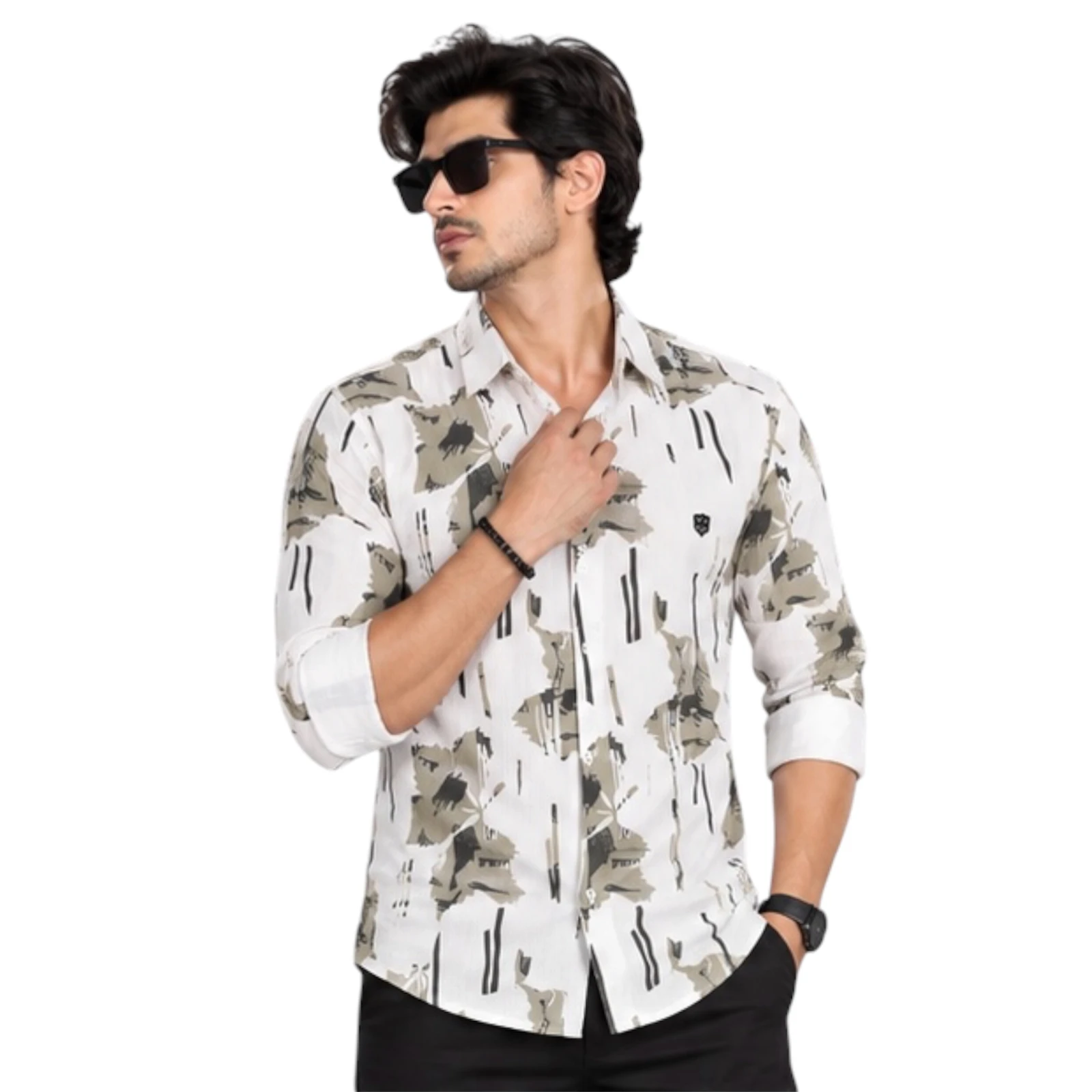 One Drop Men's Printed Casual Shirt view 1