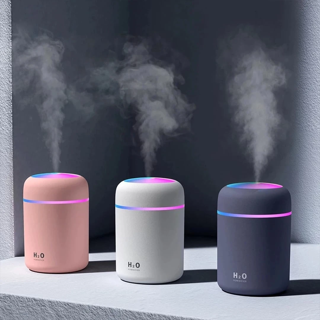 Design Studio Essential Oil Diffuser & Humidifier – Ultrasonic Cool Mist with Quiet Operation, LED Lights – Aromatherapy Air Freshener for Home, Office, Car(Colours May Vary) view 1