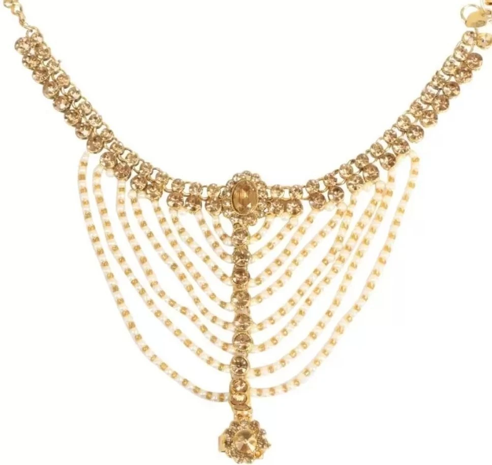 CATALYST PAYAL : 3 GOLDEN OVAL Alloy Anklet view 3