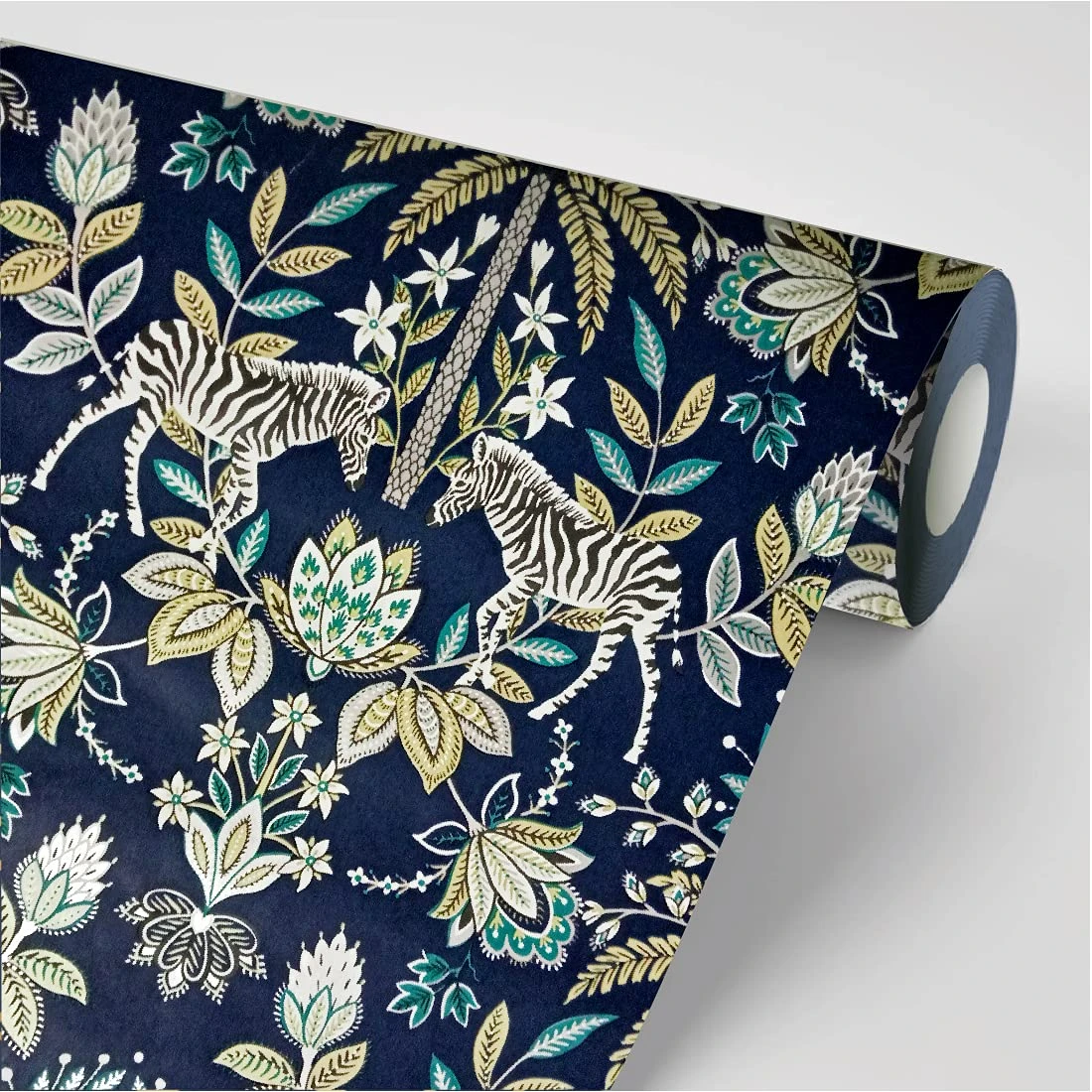Design Studio || Zebra Forest || Floral Wallpaper || Forest Wallpaper || Size of Roll - 53 Cm x 1000 Cm view 1