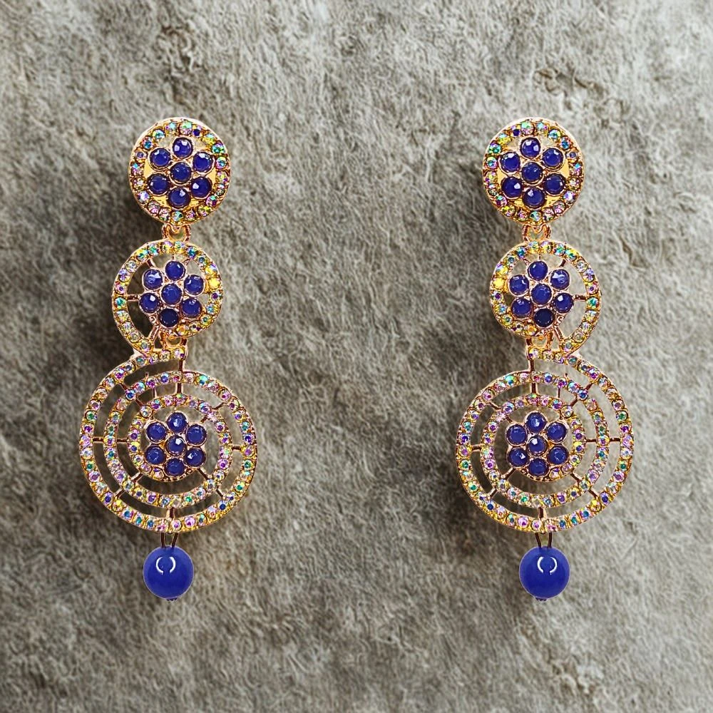 Tahaniya Pushpali Ranjana Floral Radiance Cascade Earring Drops & Danglers view 4