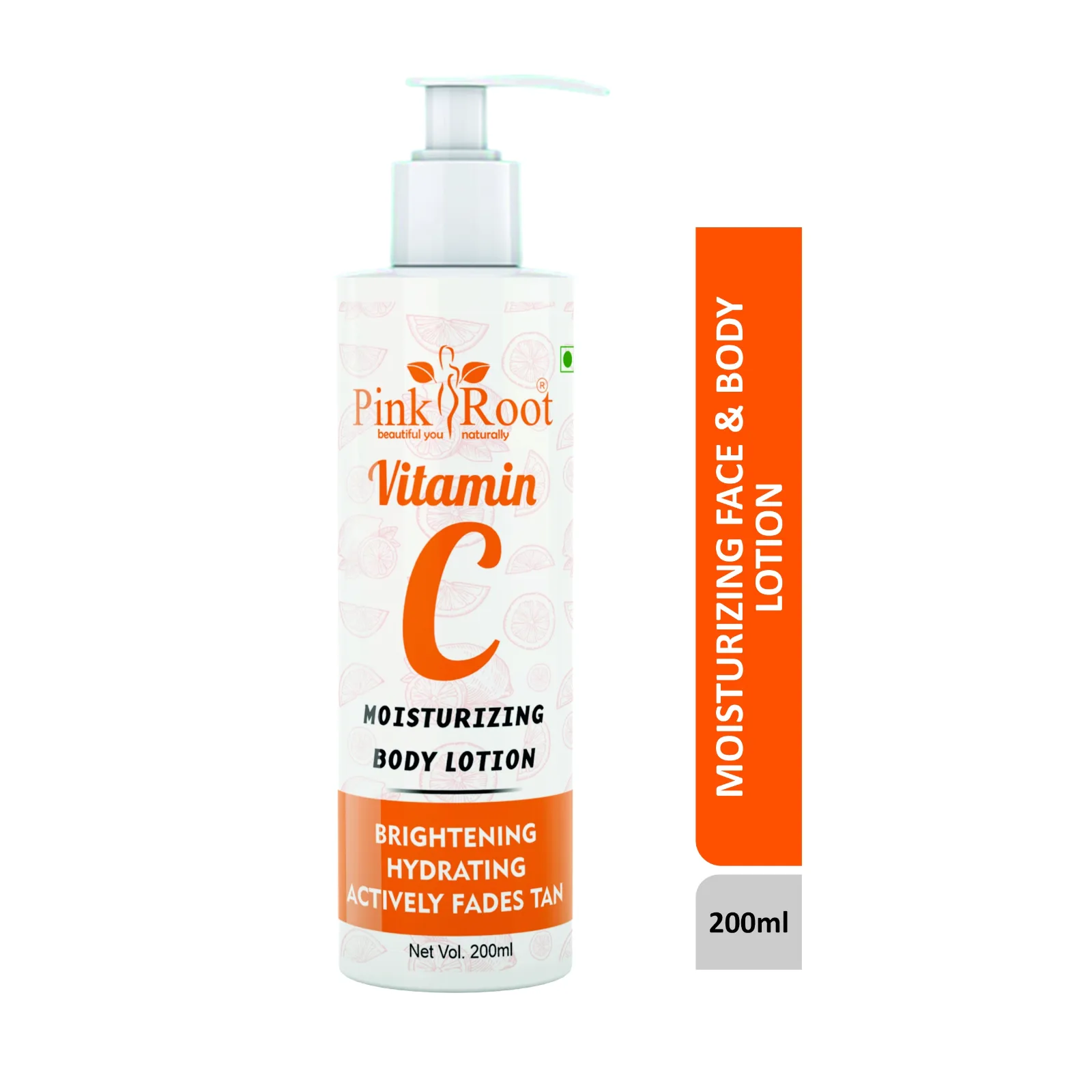 Pink Root Vitamin C Moisturizing,Nourishing Body Lotion |Skin Protecting Light Moisturiser for Dry Skin(200 ml)