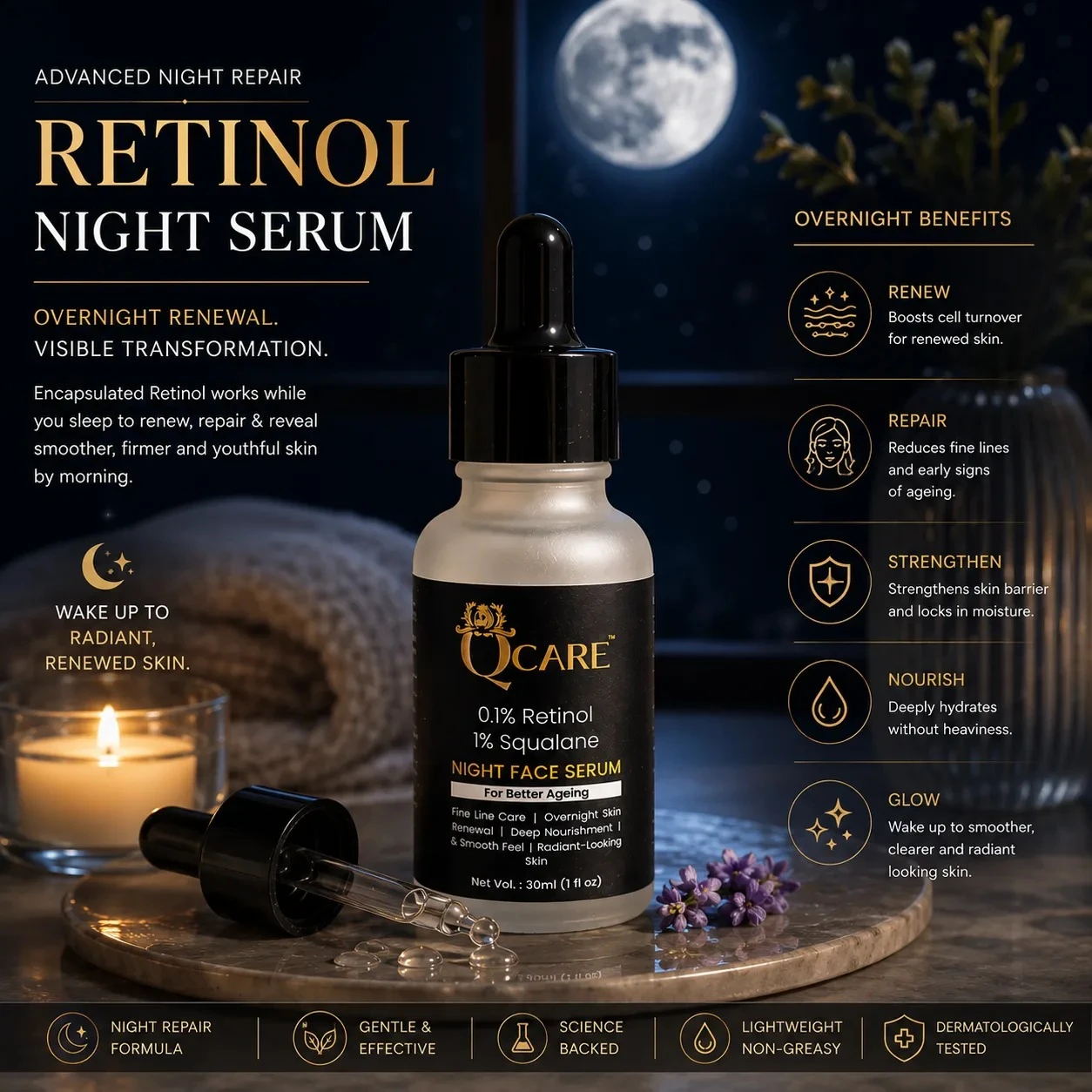 Retinol Night Serum view 3