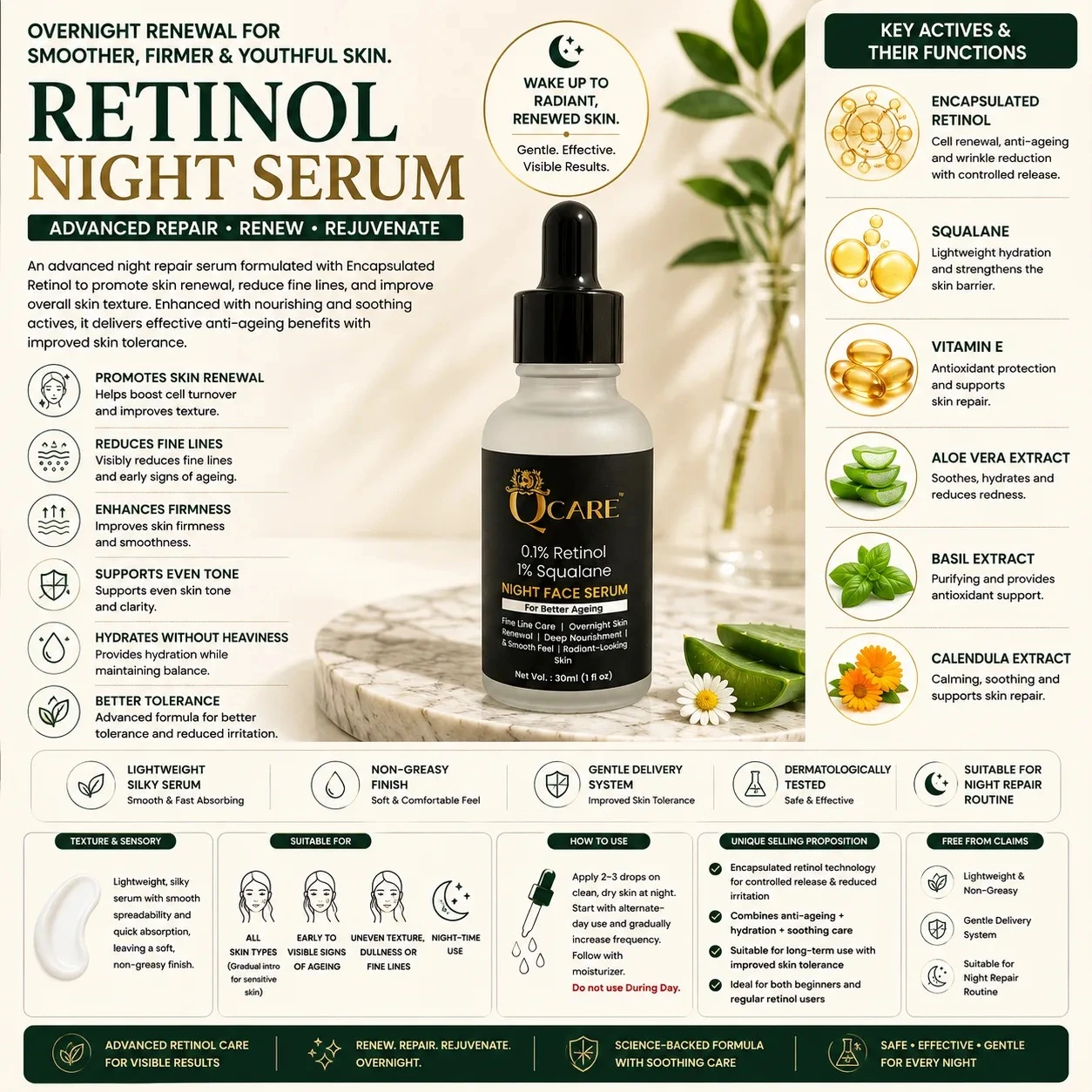 Retinol Night Serum view 4