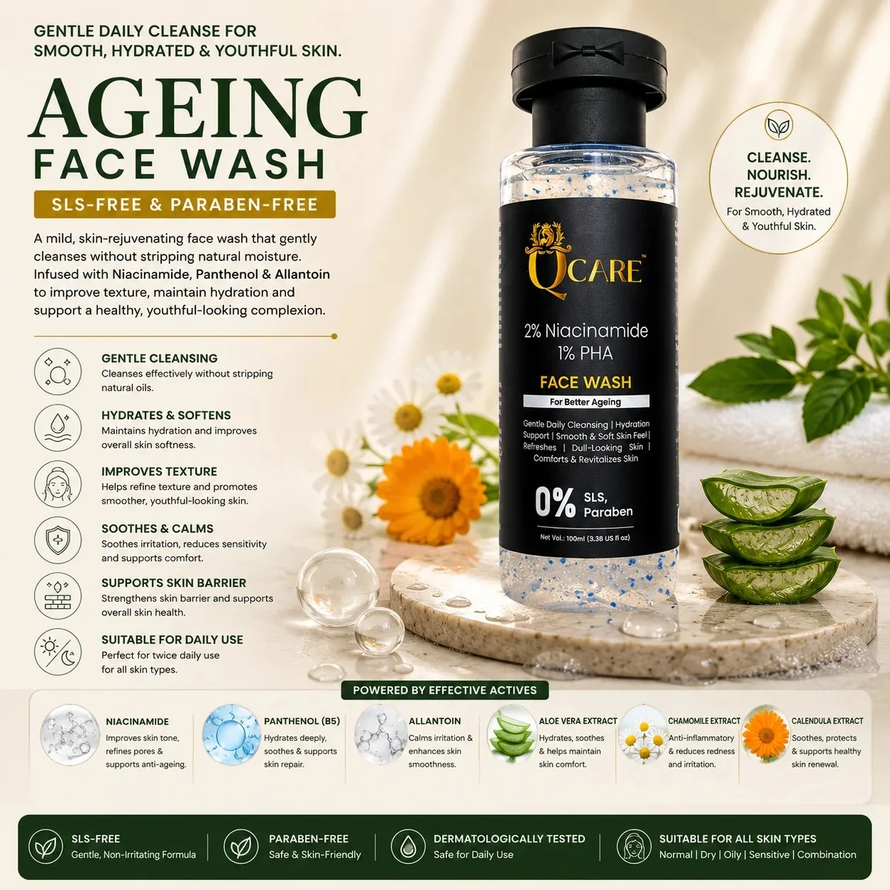 Ageing Face Wash (SLS-Free & Paraben-Free)