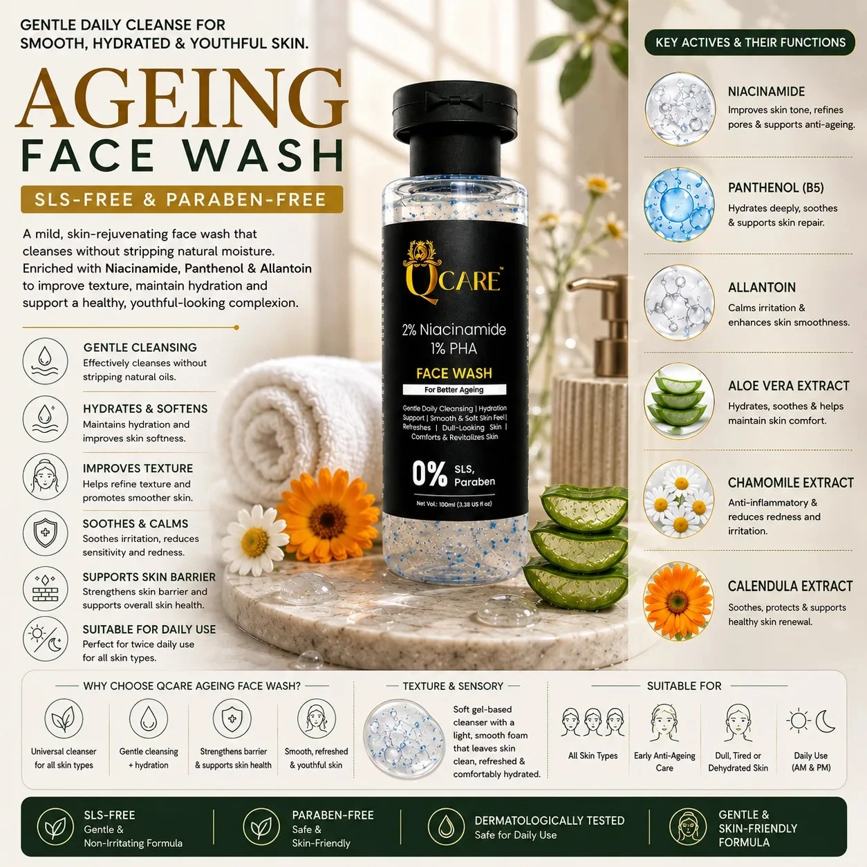 Ageing Face Wash (SLS-Free & Paraben-Free) view 4
