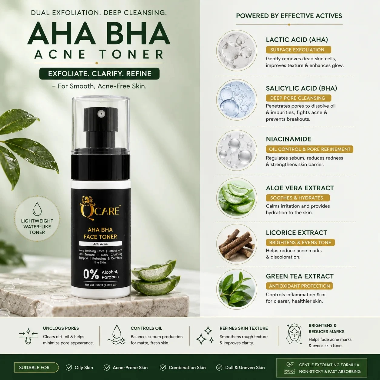 AHA BHA Acne Toner view 2