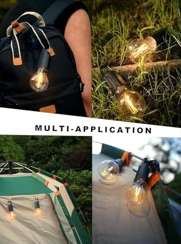 Rechargeable Camping Hanging Bulb, Waterproof LED Tent Light with USB Cable, 3 Modes Hanging Camping Lantern, Hanging Lamp for Hiking, Emergency, Household, Car Repairing (Multi) view 5