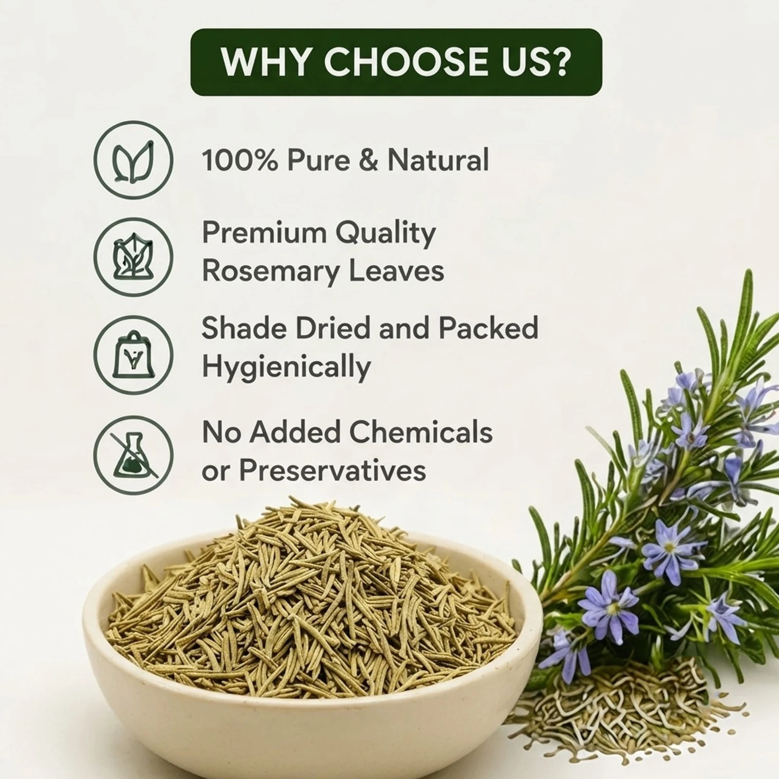 Krishak Organic Dehydrated Rosemary Leaf view 4