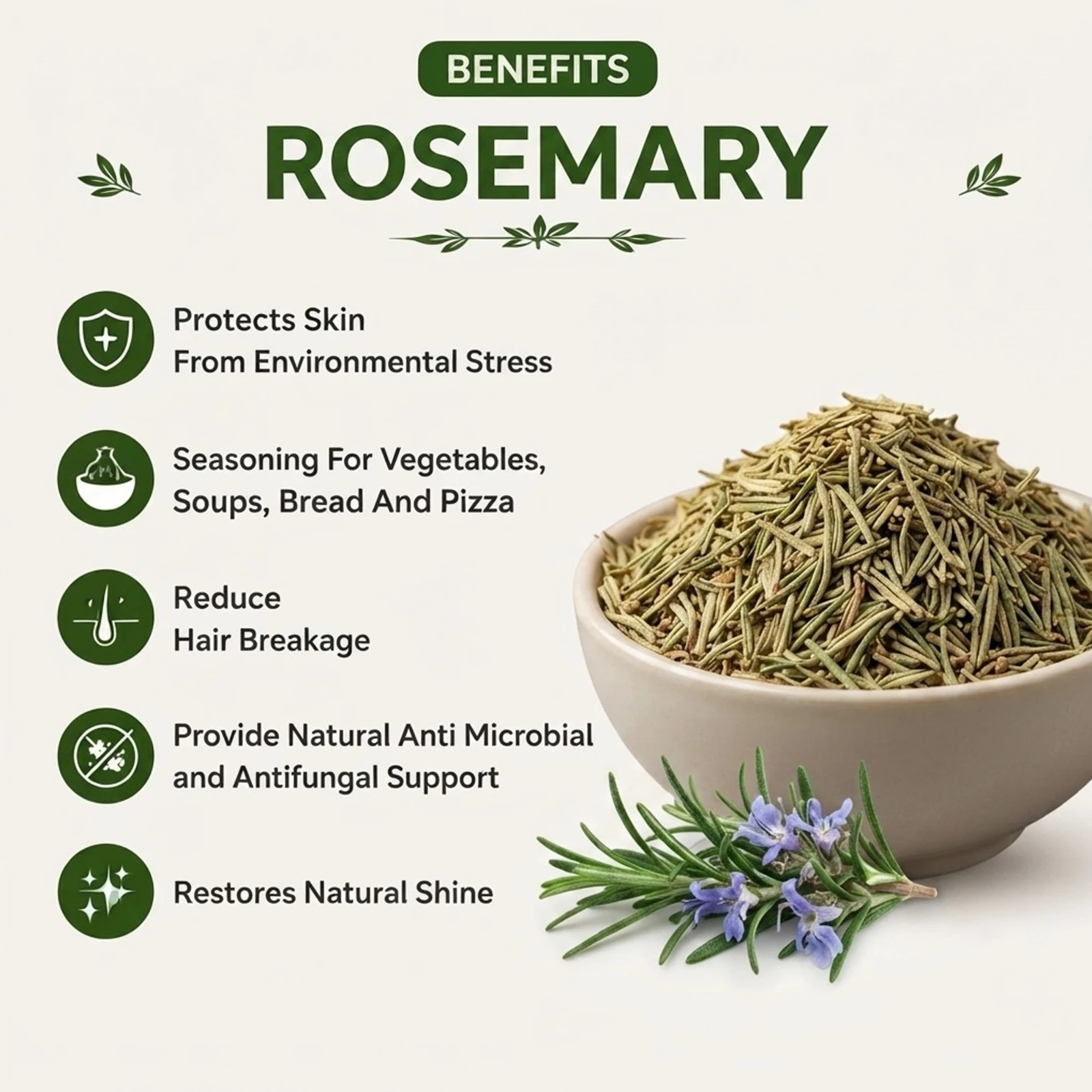 Krishak Organic Dehydrated Rosemary Leaf view 5