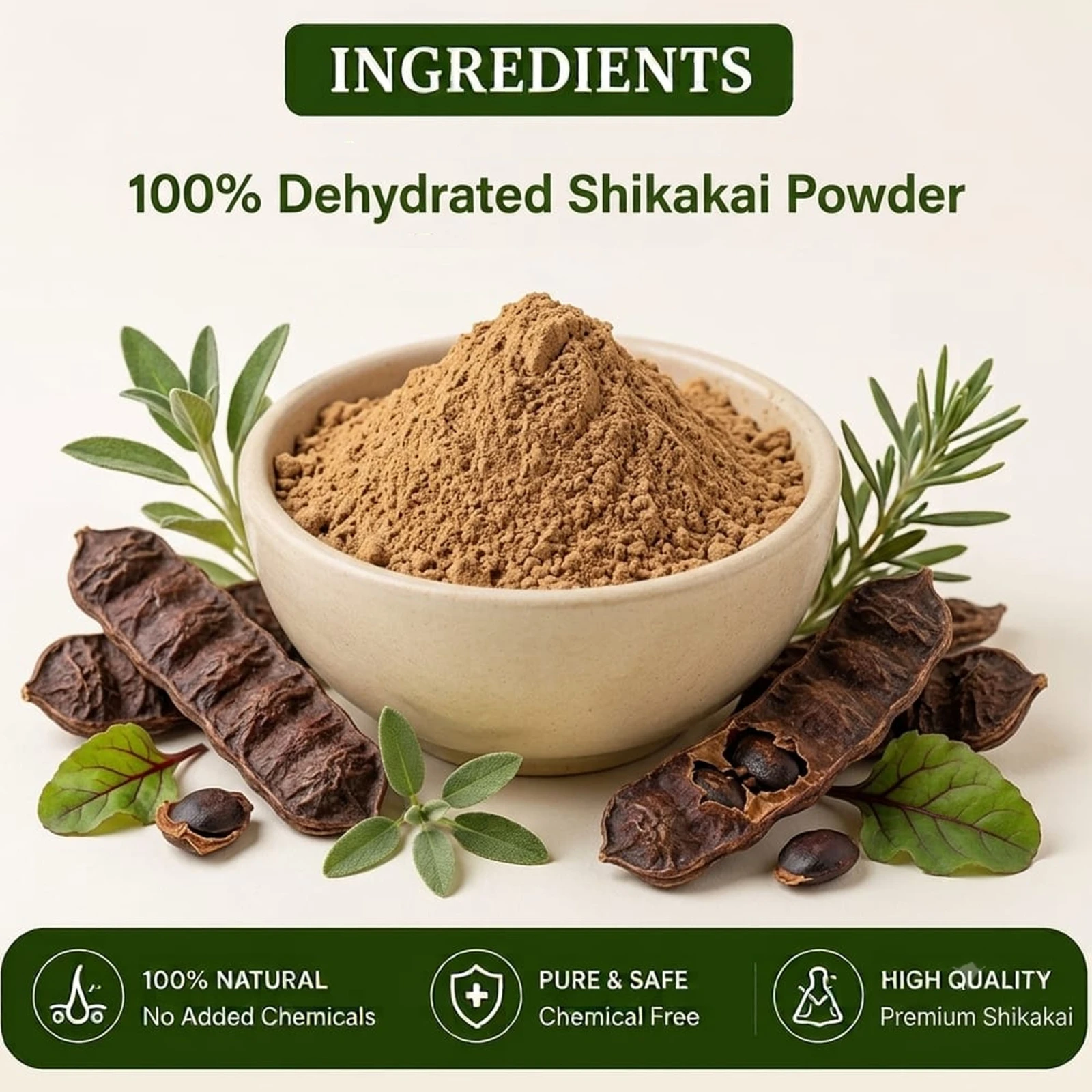 Krishak Organic Shikakai Powder Hair Cleansing Pack of 2 view 6