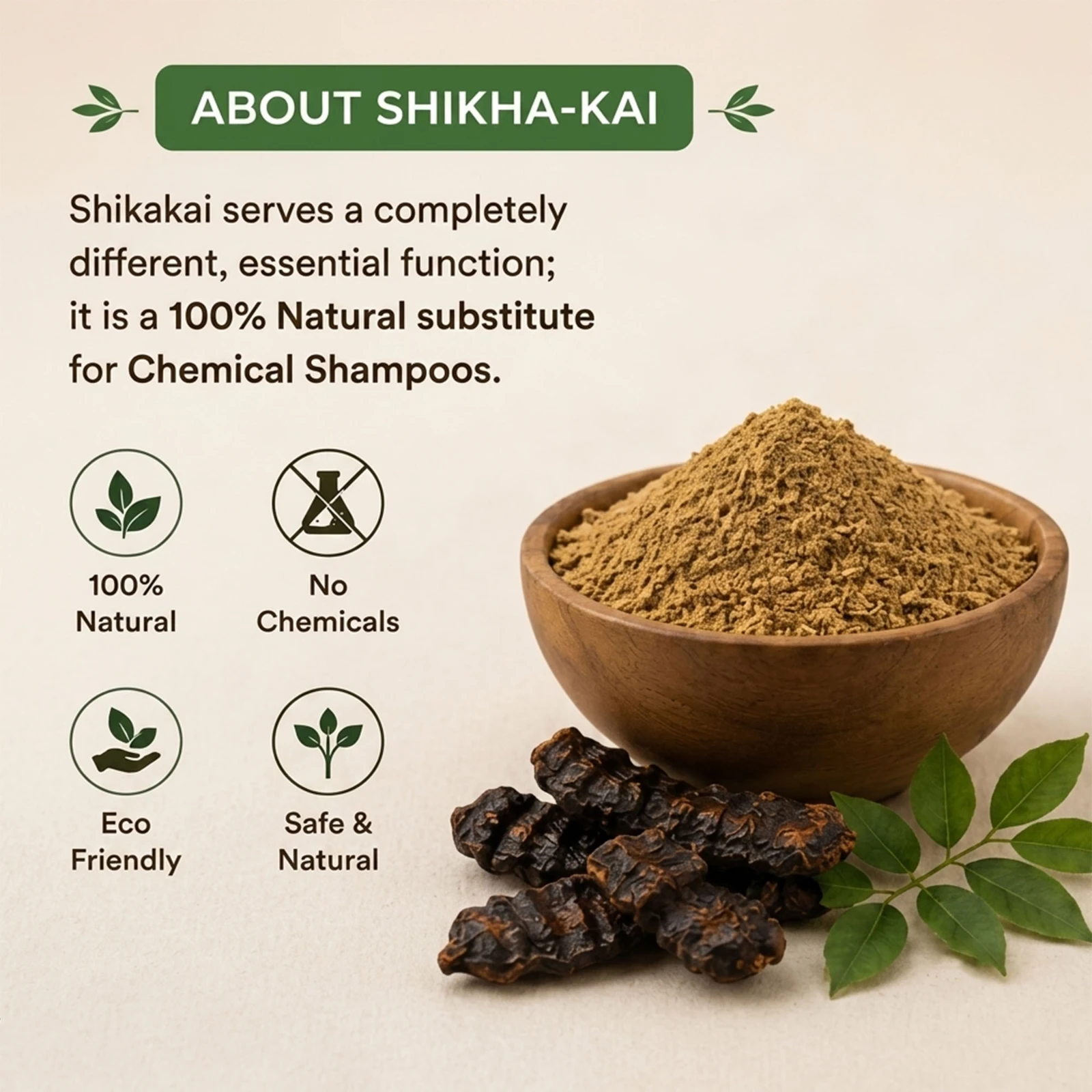 Krishak Organic Shikakai Powder Hair Cleansing view 2
