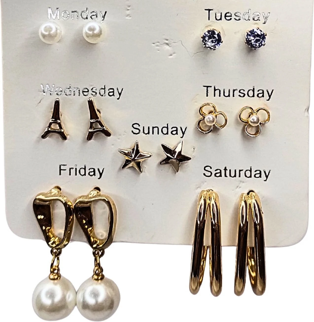 Tahaniya Seven Moods The Weekly Earring Combo Earring Set view 1