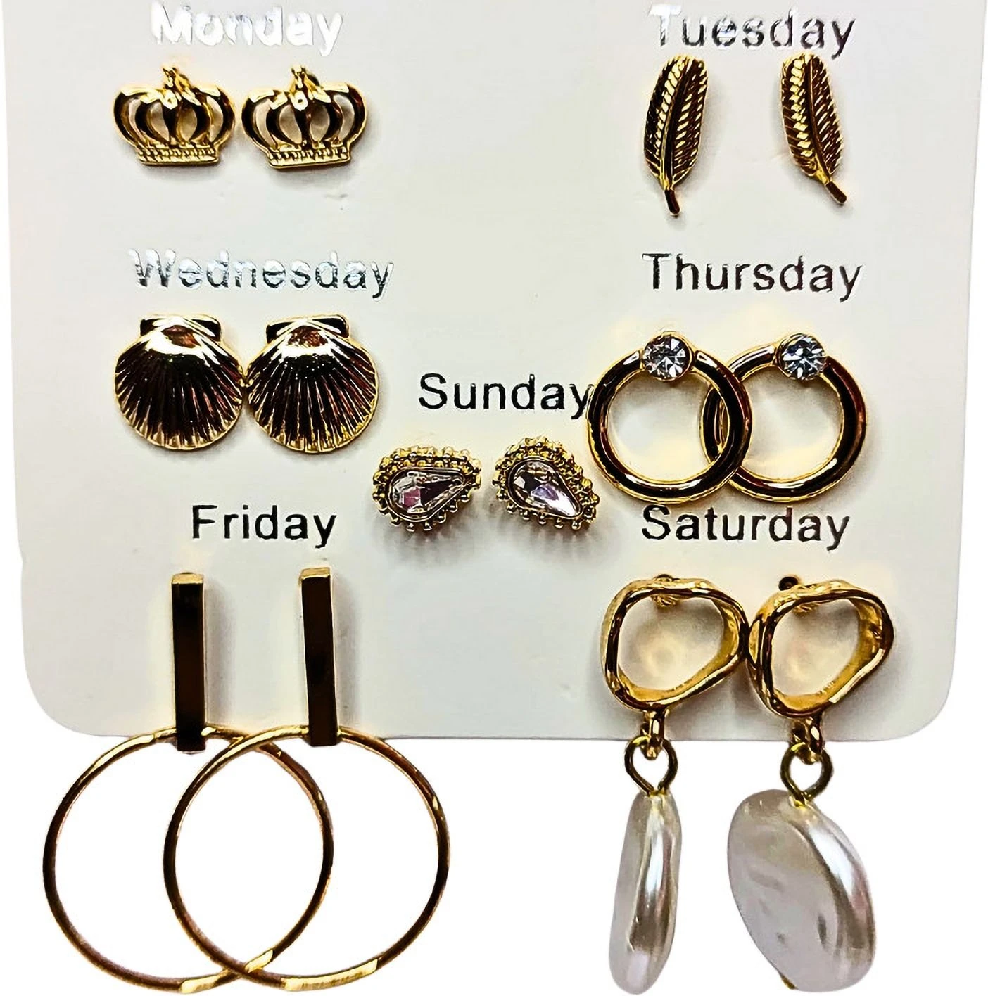 Tahaniya Seven Moods The Weekly Earring Combo Earring Set view 4