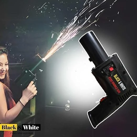 Design Studio Handheld Sparkler Pyro Toy Gun | Cold Pyro Gun for Pubs Events, Parties, Functions All Kind of Celebrations | Battey & Pyro Not Included | Sparkle Gun for Wedding view 2