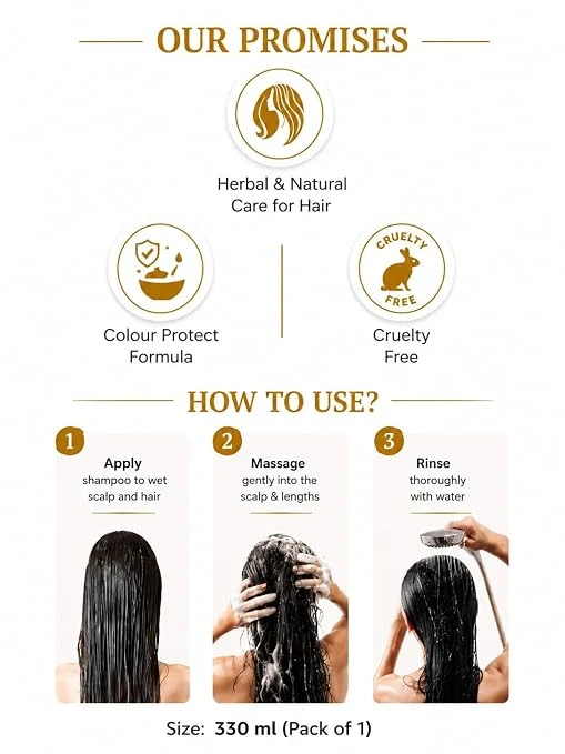 Seven Roots 24K Colloidal Gold Infused Shampoo with Keratin & Protein, 330 ml view 3