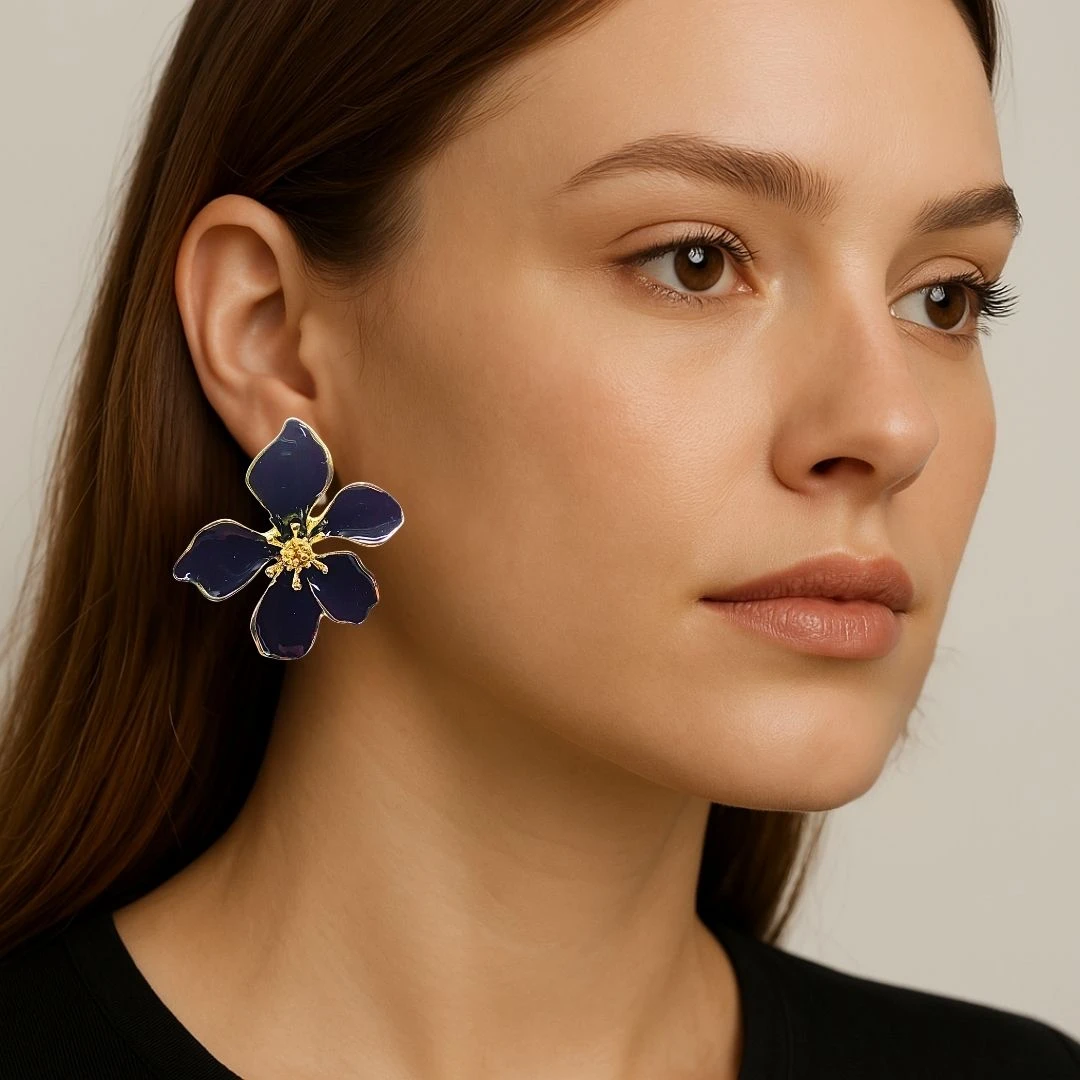 Tahaniya Korean Stud Earrings for women Stud Earring view 2