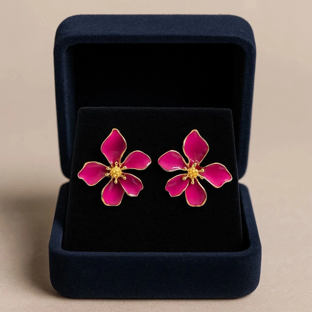 Tahaniya Korean Stud Earrings for women Stud Earring view 5