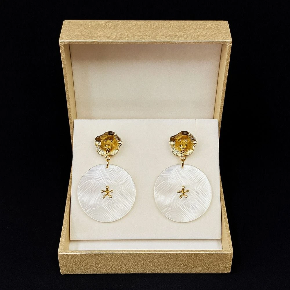 Tahaniya Swarna Vritta Bloom Drops & Danglers view 5
