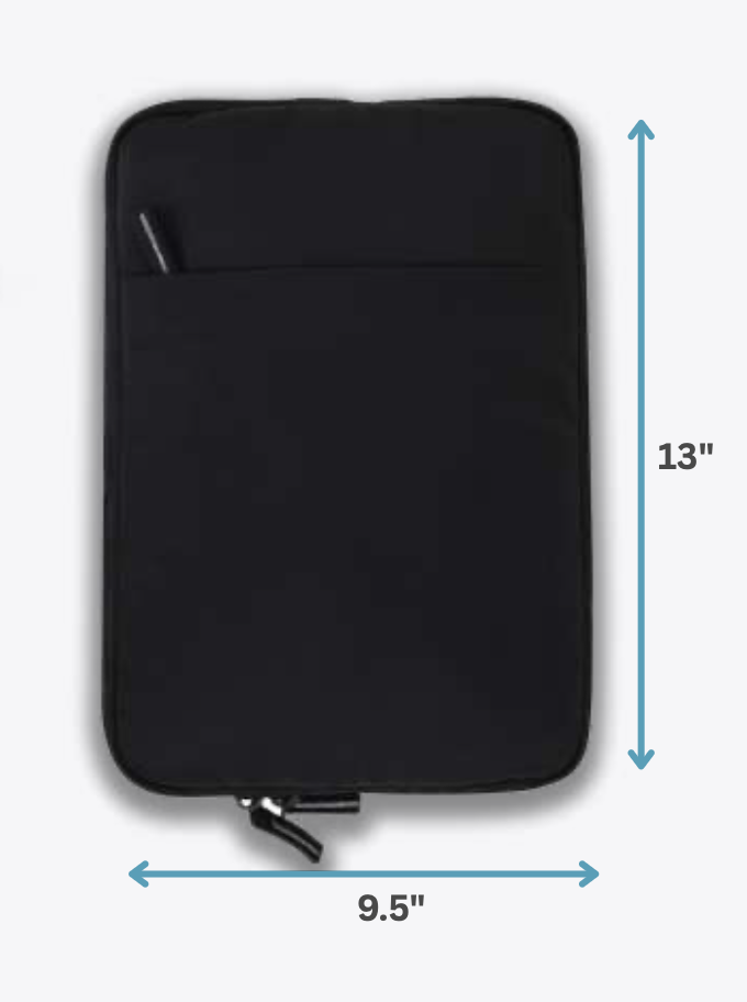 Solo Black Laptop Sleeve with Front Pocket view 3