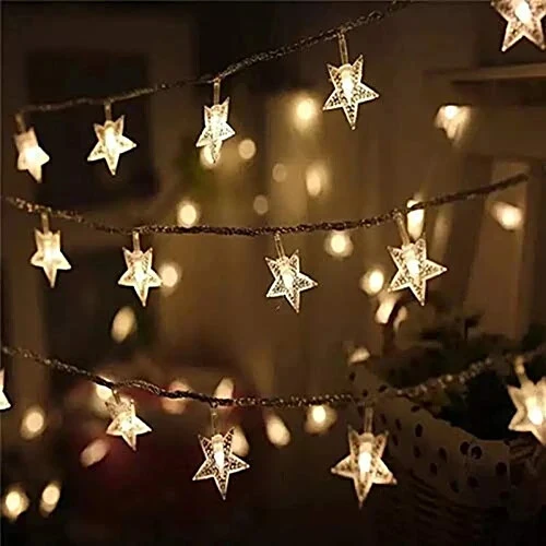 20 LED Star Fairy Lights for Bedroom Window and Home Decoration view 1
