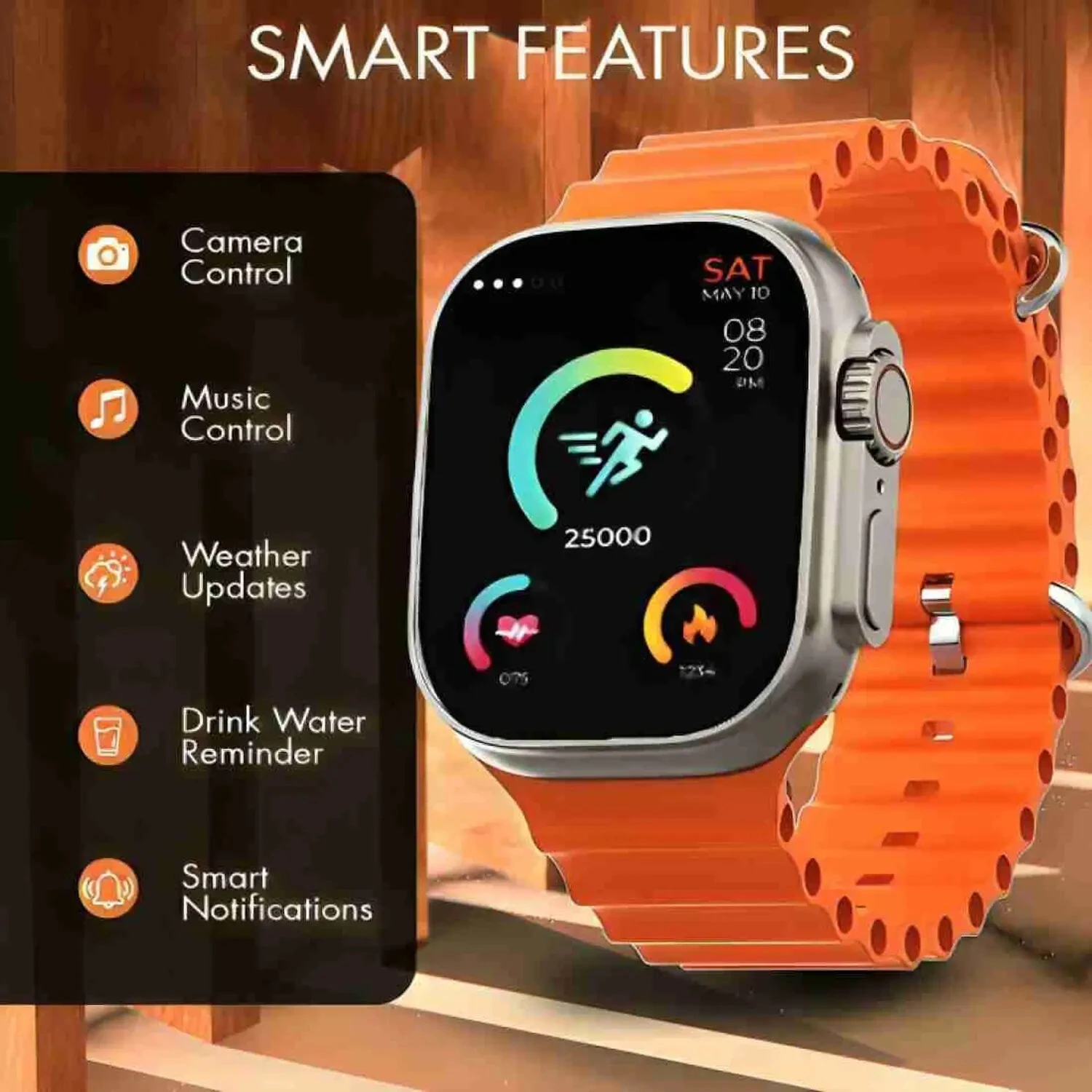 T800 Ultra Smartwatch Large Screen Digital Watch for Men Women