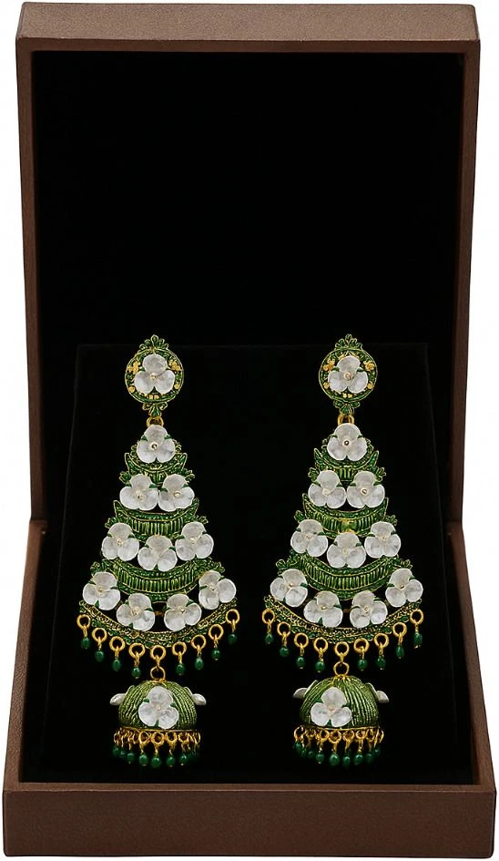 Tahaniya Sonrika Bloomed Jhumkas Jhumki Earring view 5