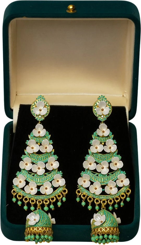 Tahaniya Sonrika Bloomed Jhumkas Jhumki Earring view 4