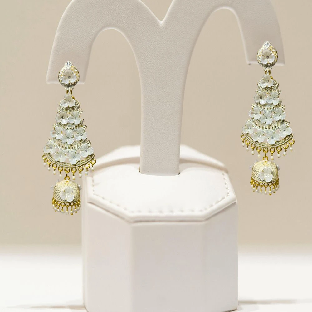 Tahaniya Sonrika Bloomed Jhumkas Jhumki Earring view 4