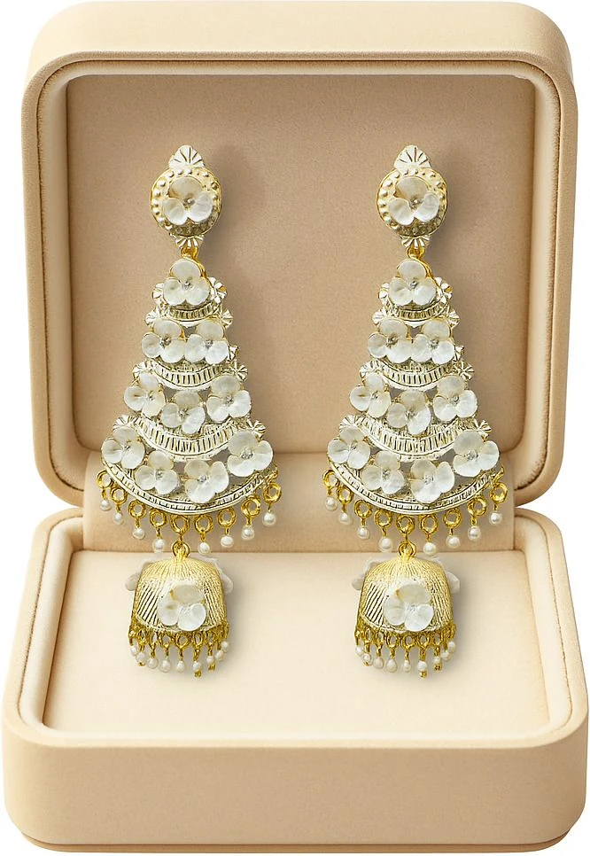 Tahaniya Sonrika Bloomed Jhumkas Jhumki Earring view 5